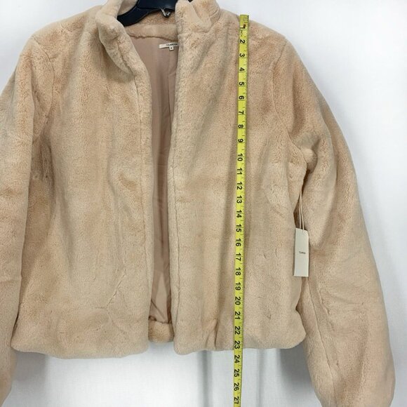 Tularosa Inori Faux Fur Jacket in Sand Stone Size M - Picture 4 of 8